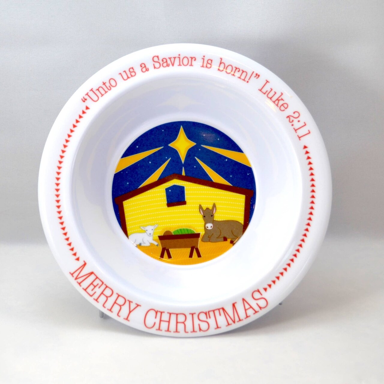 Edge Collections - 6" - White - Durable Christmas Serving Bowl - 1 Piece